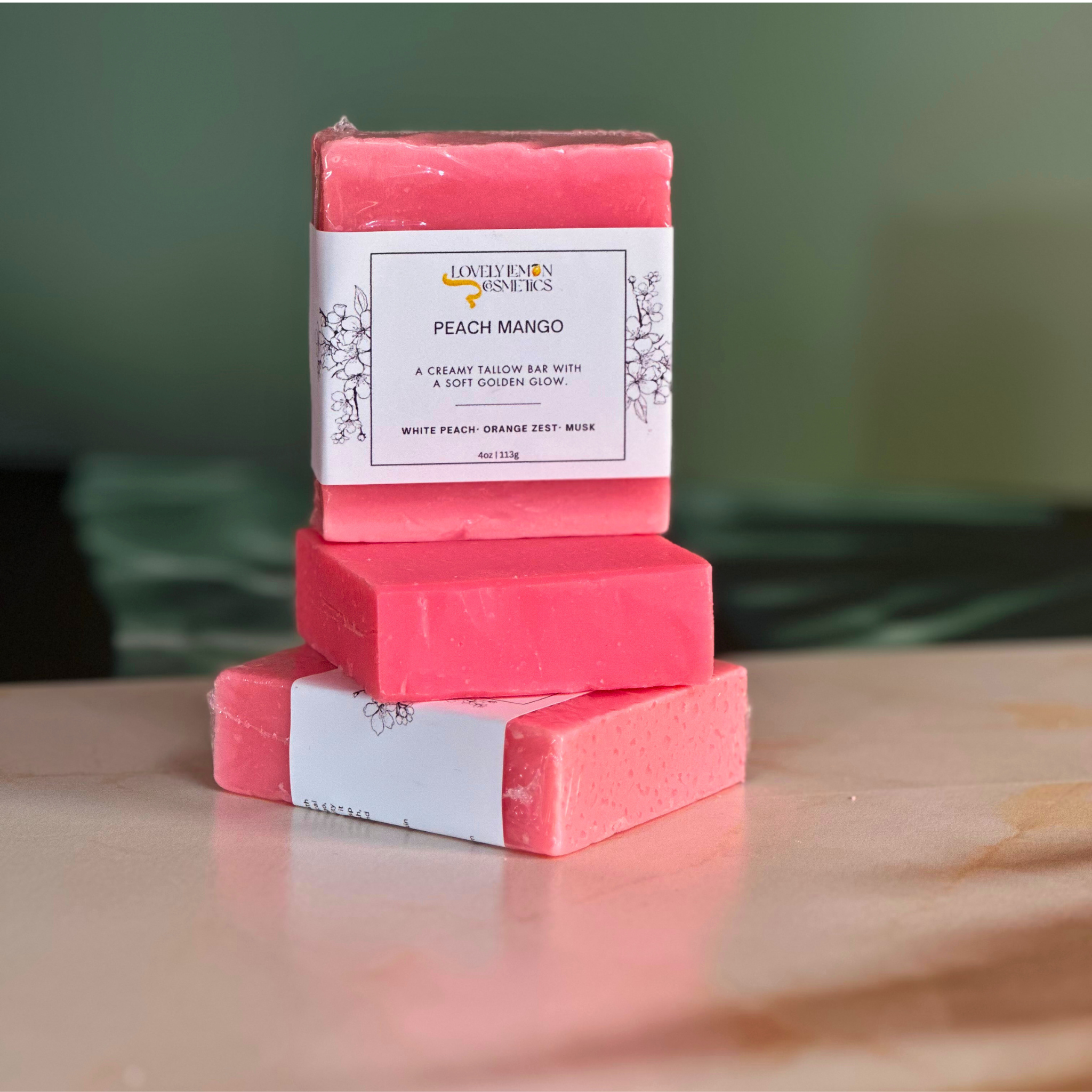 Peach Mango Tallow Soap Bar